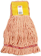 Rubbermaid - 5" Yellow Head Band, Small Blended Fiber Loop End Mop Head - 4 Ply, Use for General Purpose - Caliber Tooling