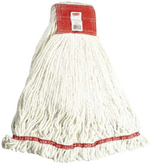 Rubbermaid - 5" Red Head Band, Large Blended Fiber Loop End Mop Head - 4 Ply, Use for General Purpose - Caliber Tooling