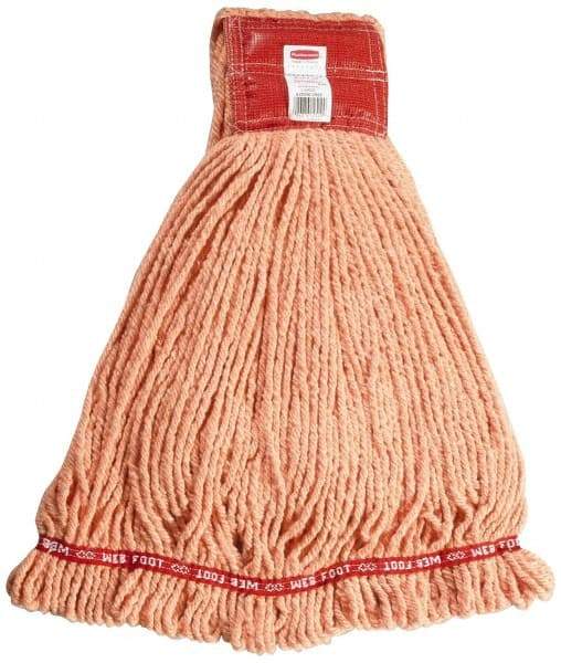 Rubbermaid - 5" Red Head Band, Large Blended Fiber Loop End Mop Head - 4 Ply, Use for General Purpose - Caliber Tooling