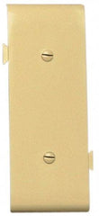 Pass & Seymour - 1 Gang, 4.9062 Inch Long x 1-13/16 Inch Wide, Blank Wall Plate - Blank, Ivory, Nylon - Caliber Tooling