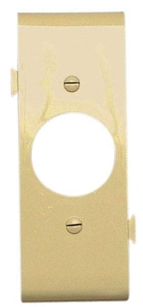 Pass & Seymour - 1 Gang, 4.9062 Inch Long x 1-13/16 Inch Wide, Sectional Wall Plate - Single Outlet Center Panel, Ivory, Nylon - Caliber Tooling