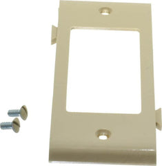 Pass & Seymour - 1 Gang, 4.9062 Inch Long x 1-13/16 Inch Wide, Sectional Switch Plate - Decorator Switch Center Panel, Ivory, Nylon - Caliber Tooling