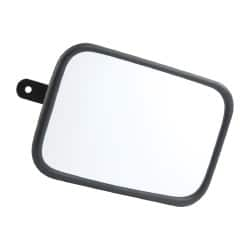 PRO-SAFE - Indoor & Outdoor Rectangular Vehicle/Utility Safety, Traffic & Inspection Mirrors - Acrylic Lens, Steel Backing, 6-3/8" High - Caliber Tooling