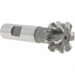 Whitney Tool Co. - 5/32" Radius, 5/16" Circle Diam, 1-5/16" Cutter Diam, 5/8" Cutting Width, Shank Connection, Concave Radius Cutter - 3/4" Shank Diam, 3-1/2" OAL, Carbide-Tipped, Uncoated, Profile Ground, 6 Teeth, Weldon Flat - Caliber Tooling