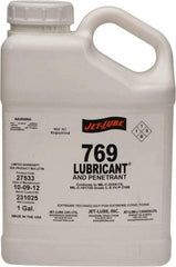 Jet-Lube - 1 Gal Bottle Thin Oily Film Penetrant/Lubricant - Clear Amber, Food Grade - Caliber Tooling