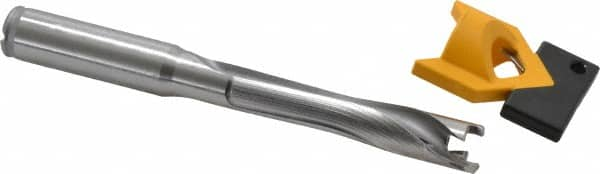 Kennametal - 13 to 13.49mm Diam, 5xD, 67.56mm Max Depth, 9/16" Shank Diam, 82.3mm Flute, 133.35mm OAL, Replaceable Tip Drill - KTIP05156HP Insert, P Seat Size, Series KenTIP - Caliber Tooling