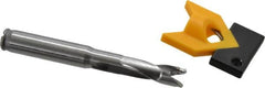 Kennametal - 10 to 10.49mm Diam, 3xD, 31.5mm Max Depth, 7/16" Shank Diam, 41.4mm Flute, 92.08mm OAL, Replaceable Tip Drill - KTIP03946HP Insert, J Seat Size, Series KenTIP - Caliber Tooling