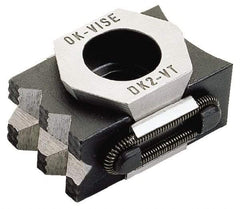 Mitee-Bite - 12,000 Lb Holding Force Single Vise Machinable Wedge Clamp - 2.05" Wide x 1.18" Deep x 0.87" High Base, 30 to 34 HRC, 2.05 to 2.32" Jaw Spread, 110 Lb/Ft Torque, 1/2-13 Screw Thread - Caliber Tooling