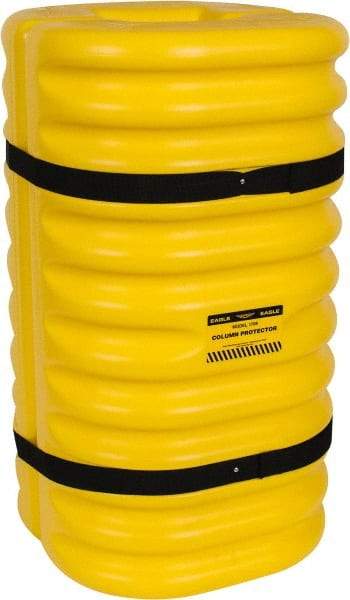 Eagle - 24" Wide x 24" Deep x 42" High, High Density Polyethylene Column Protector - Fits 8" Columns, Yellow - Caliber Tooling