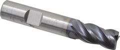 Kennametal - 1/2", 4 Flute, Single End, Solid Carbide, Corner Chamfer End Mill - 3" OAL, 38° Helix, Right Hand Flute, 1" LOC, Right Hand Cut - Caliber Tooling