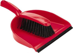 PRO-SOURCE - 9" Wide Handheld Dustpan with Brush - Plastic Body, 5" Plastic Handle - Caliber Tooling