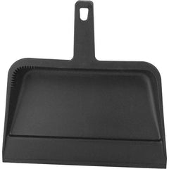 PRO-SOURCE - 12" Wide Handheld Dustpan - Plastic Body, 4-1/2" Plastic Handle - Caliber Tooling