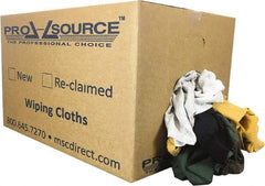 PRO-SOURCE - Reclaimed Rags - Assorted Colors, Fleece and Sweatshirt, Low Lint, Box - Caliber Tooling