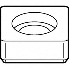 Kennametal - 7.52mm Inscribed Circle, Square Turning Shim for Indexables - 0.19" Thick, SKSN Shim Style - Caliber Tooling