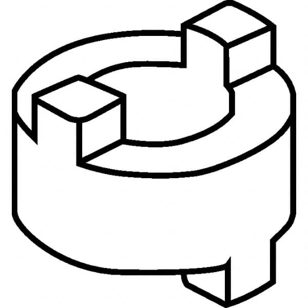 Kennametal - 16mm Compatible Pilot Diameter, Shell Mill Holder Combi Driver - Exact Industrial Supply