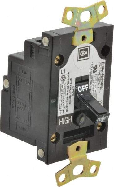 Eaton Cutler-Hammer - 1 Pole, 0.4 to 16 Amp, NEMA, Open Toggle Manual Motor Starter - 43.2mm Wide x 40.1mm Deep x 96.8mm High, 1 hp at 120/240 V, 1 hp at 277 V, 1/4 hp at 120/240 V & 1/4 hp at 32 V, CSA Certified & UL Listed - Caliber Tooling