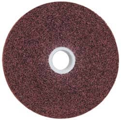 3M - 6" Diam, 1" Face Width, 1" Center Hole, Medium Grade, Aluminum Oxide Deburring Wheel - Convolute, Soft Density 4 Grade, 6,000 RPM - Caliber Tooling