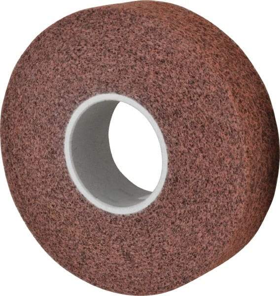 3M - 8" Diam, 2" Face Width, 3" Center Hole, Medium Grade, Aluminum Oxide Deburring Wheel - Convolute, Soft Density 4 Grade, 4,500 RPM - Caliber Tooling