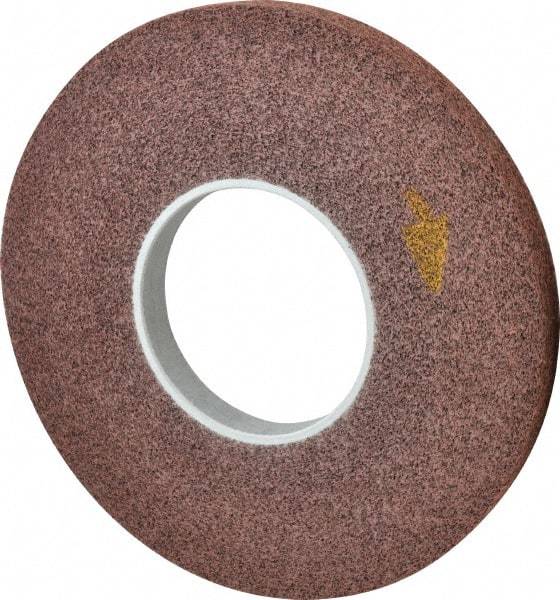 3M - 12" Diam, 1" Face Width, 5" Center Hole, Medium Grade, Aluminum Oxide Deburring Wheel - Convolute, Medium Density 5 Grade, 3,000 RPM - Caliber Tooling