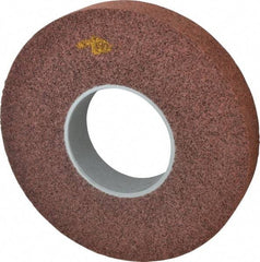 3M - 12" Diam, 2" Face Width, 5" Center Hole, Medium Grade, Aluminum Oxide Deburring Wheel - Convolute, Medium Density 5 Grade, 3,000 RPM - Caliber Tooling