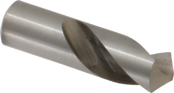 Interstate - 3/4" Body Diam, 118°, 2-1/4" OAL, High Speed Steel Spotting Drill - Caliber Tooling