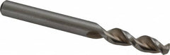 Accupro - 0.2559" 130° Parabolic Flute Cobalt Screw Machine Drill Bit - Bright Finish, Right Hand Cut, 1.22" Flute Length, 2.756" OAL, Split Point, Straight Shank - Caliber Tooling