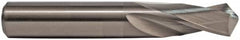 M.A. Ford - #55 118° Spiral Flute Solid Carbide Screw Machine Drill Bit - ALtima Finish, Right Hand Cut, 3/8" Flute Length, 1-1/2" OAL, Straight Shank - Caliber Tooling