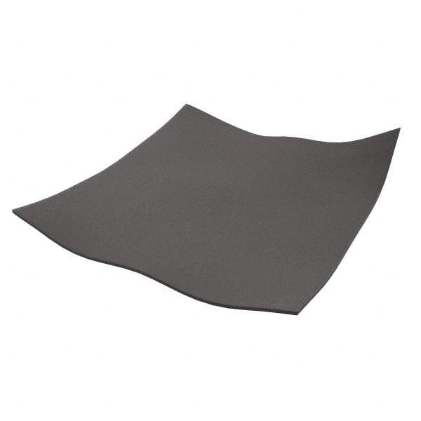 Made in USA - 12" Long, 12" Wide, 1/8" Thick, Neoprene Rubber Foam Sheet - 65 to 75 Durometer, Black, -40 to 220°F, 1,500 psi Tensile Strength, Stock Length - Caliber Tooling