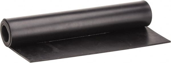 Made in USA - 24" Long, 12" Wide, 1/4" Thick, Buna-N Rubber Foam Sheet - 50 to 60 Durometer, Black, -40 to 212°F, 1,500 psi Tensile Strength, Stock Length - Caliber Tooling