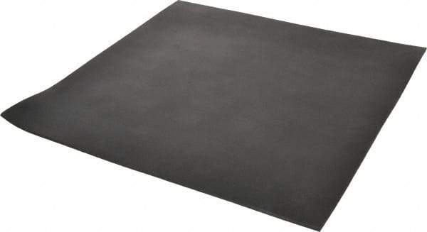 Made in USA - 12" Long, 12" Wide, 1/8" Thick, Neoprene Rubber Foam Sheet - 45 to 55 Durometer, Black, -40 to 212°F, 1,000 psi Tensile Strength, Stock Length - Caliber Tooling