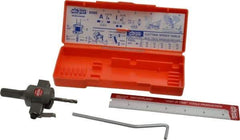 SPI - 3/4 to 3" Cutting Diam, 3/8" Cutting Depth, Circle Cutter & Trepanning Tool - Straight Shank, 1/2" Shank Diam - Caliber Tooling