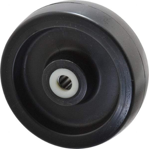 Fairbanks - 6 Inch Diameter x 2 Inch Wide, Polyolefin Caster Wheel - 1,200 Lb. Capacity, 2-3/16 Inch Hub Length, 5/8 Inch Axle Diameter, Roller Bearing - Caliber Tooling