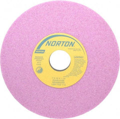 Norton - 7" Diam x 1-1/4" Hole x 1/2" Thick, H Hardness, 46 Grit Surface Grinding Wheel - Aluminum Oxide, Type 1, Coarse Grade, 3,600 Max RPM, Vitrified Bond, No Recess - Caliber Tooling