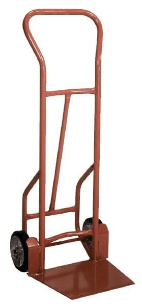 Wesco Industrial Products - 900 Lb Capacity 53" OAH Hand Truck - Swept Back Handle, Steel, Mold-On Rubber Wheels - Caliber Tooling