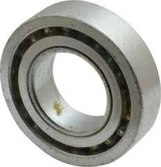 Value Collection - 1" Bore Diam, 2" OD, Open Unground Full Complement Radial Ball Bearing - 1/2" Wide, 1 Row, Round Bore, 1,384 Lb Dynamic Capacity - Caliber Tooling