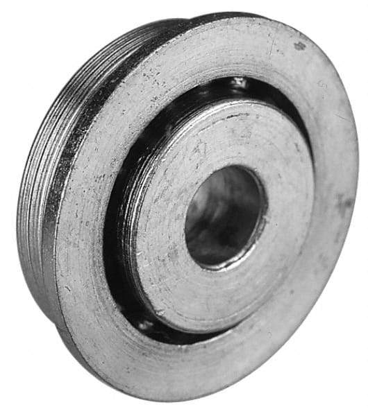 Value Collection - 1/2" Bore Diam, 1-3/4" OD, Open Unground Full Complement Radial Ball Bearing - With Flange, 1 Row, Round Bore, 1,187 Lb Dynamic Capacity - Caliber Tooling