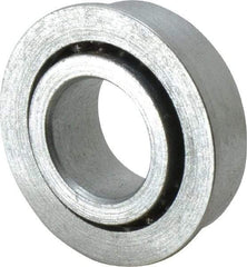 Value Collection - 5/8" Bore Diam, 1-1/4" OD, Open Unground Full Complement Radial Ball Bearing - With Flange, 1 Row, Round Bore, 594 Lb Dynamic Capacity - Caliber Tooling