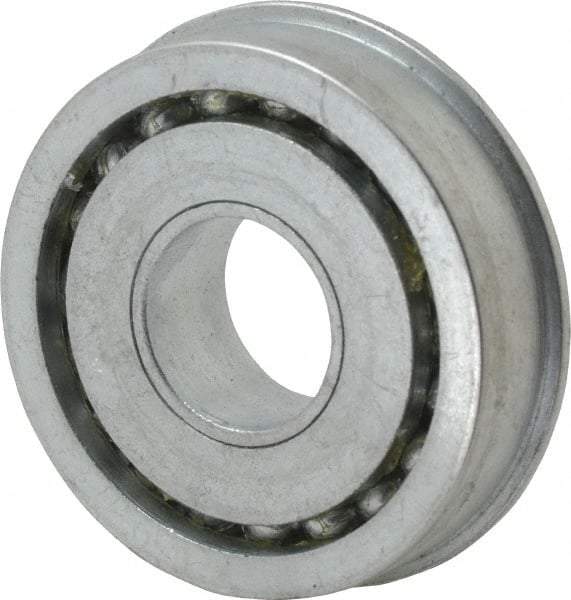 Value Collection - 3/4" Bore Diam, 2" OD, Open Unground Full Complement Radial Ball Bearing - With Flange, 1 Row, Round Bore, 1,384 Lb Dynamic Capacity - Caliber Tooling