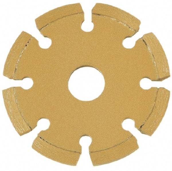 Core Cut - 4-1/2" Diam, 20mm Arbor Hole Diam, Wet & Dry Cut Saw Blade - Diamond-Tipped, Standard Round Arbor - Caliber Tooling