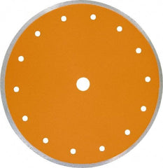 Core Cut - 7" Diam, 5/8" Arbor Hole Diam, Wet & Dry Cut Saw Blade - Diamond-Tipped, Standard Round Arbor - Caliber Tooling