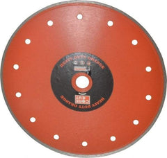 Core Cut - 8" Diam, 5/8" Arbor Hole Diam, Wet & Dry Cut Saw Blade - Diamond-Tipped, Standard Round Arbor - Caliber Tooling