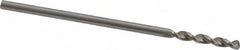 Walter-Titex - #55 130° Parabolic Flute Vanadium High Speed Steel Screw Machine Drill Bit - Bright Finish, Right Hand Cut, 9mm Flute Length, 32mm OAL, Split Point, Straight Shank - Caliber Tooling