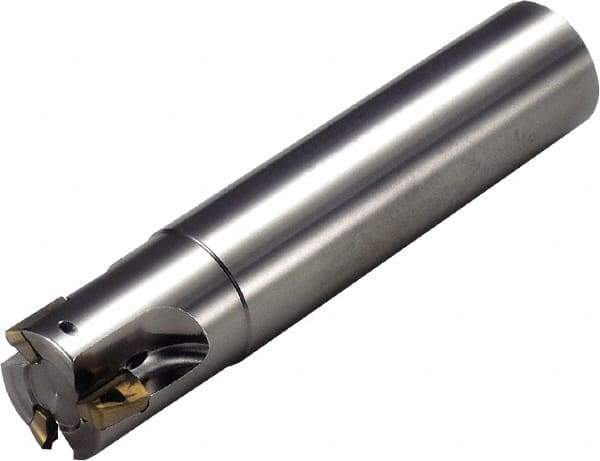 Kyocera - 25mm Cut Diam, 15.7mm Max Depth of Cut, 57mm OAL, Indexable Square Shoulder End Mill - BDGT 1704, BDMT 1704 Inserts, M12 Modular Connection, 90° Lead Angle, Through Coolant - Caliber Tooling