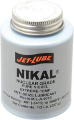 Jet-Lube - 0.5 Lb Can Extreme Temperature Anti-Seize Lubricant - Nickel, -65 to 2,600°F, Gray, Nuclear Grade - Caliber Tooling