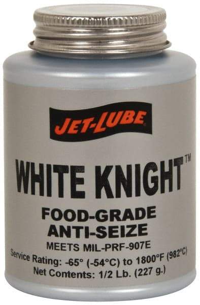 Jet-Lube - 1 Lb Can General Purpose Anti-Seize Lubricant - Aluminum, -65 to 1,800°F, White, Food Grade, Water Resistant - Caliber Tooling