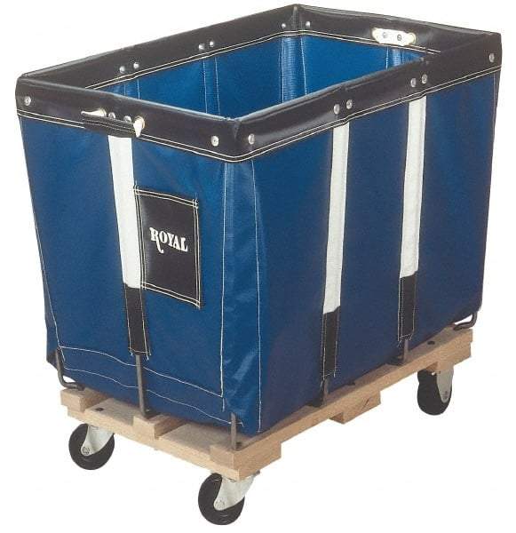 Royal Basket Trucks - 700 Lb Load Capacity, 12 Bushels, Vinyl Basket Truck - 26" Wide x 36" Long x 33-1/2" High - Caliber Tooling