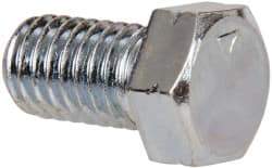 Value Collection - 7/16-14 Thread, 3/4" Length Under Head, Steel Hex Head Bolt - Zinc Plated, 5/8" Hex, UNC Thread, ASTM A307, Grade 2 - Caliber Tooling