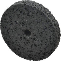 3M - 3" Diam, 1/2" Face Width, 3/8" Center Hole, Very Coarse Grade, Silicon Carbide Deburring Wheel - Unitized, Hard Density 7 Grade, 14,100 RPM - Caliber Tooling