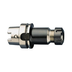 HAIMER - 0.04" to 0.63" Capacity, 3.94" Projection, HSK100A Hollow Taper, ER25 Collet Chuck - 0.0001" TIR - Exact Industrial Supply