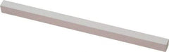 Norton - 900 Grit Aluminum Oxide Square Polishing Stone - Super Fine Grade, 1/4" Wide x 6" Long x 1/4" Thick - Caliber Tooling